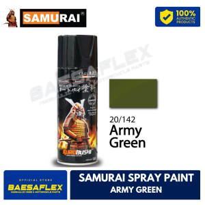 SAMURAI SPRAY PAINT ARMY GREEN 400ML QR - 3158591