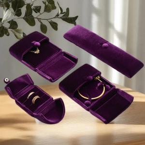 LYM Wedding Ring Box Magnetic Closure Luxury Pair Ring Box For Earrings Necklaces Bracelets Holder Jewelry Storage Box