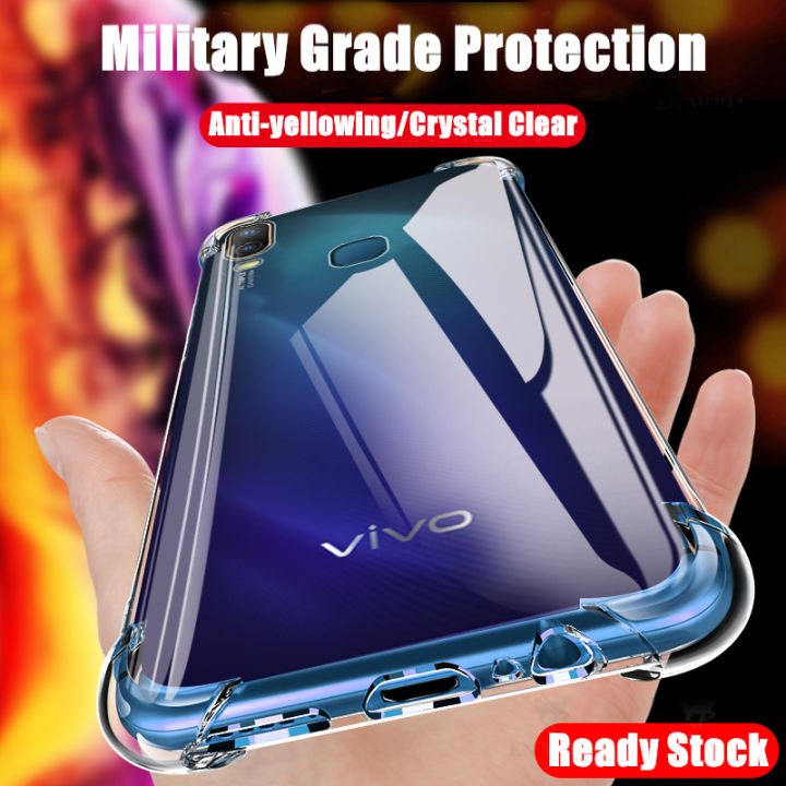 For%20Vivo%20Y11%202019%201906%201906_20%20Clear%20Jelly%20Case%20Flexible%20Silicone%20Drop%20Cushion%20Back%20Cover%20with%20Four%20Reinforced%20Anti-drop%20Protective%20Corners%20-%20Image%202