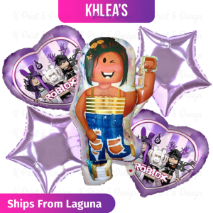 Roblox Party Birthday Theme Balloon Set GIRL  5pcs Set