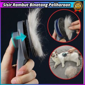 COD PAKEWAY Sisir Rambut Binatang Peliharaan Hair Removal Comb - T9 / sisir bulu hewan peliharaan anjing kucing rambut rontok meluruskan desain ramping unik ringan terbaru bahan berkualitas terbaik kokoh awet terlaris rekomended palingtop tren bagus viral