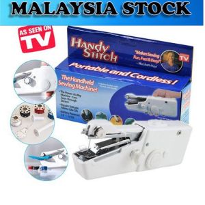 🌹READY STOCK🌹HANDY STITCH Mini Sewing Machine Portable Cordless Electric Handheld Cloth Sewer Mesin Menjahit Mini 便攜式縫紉機