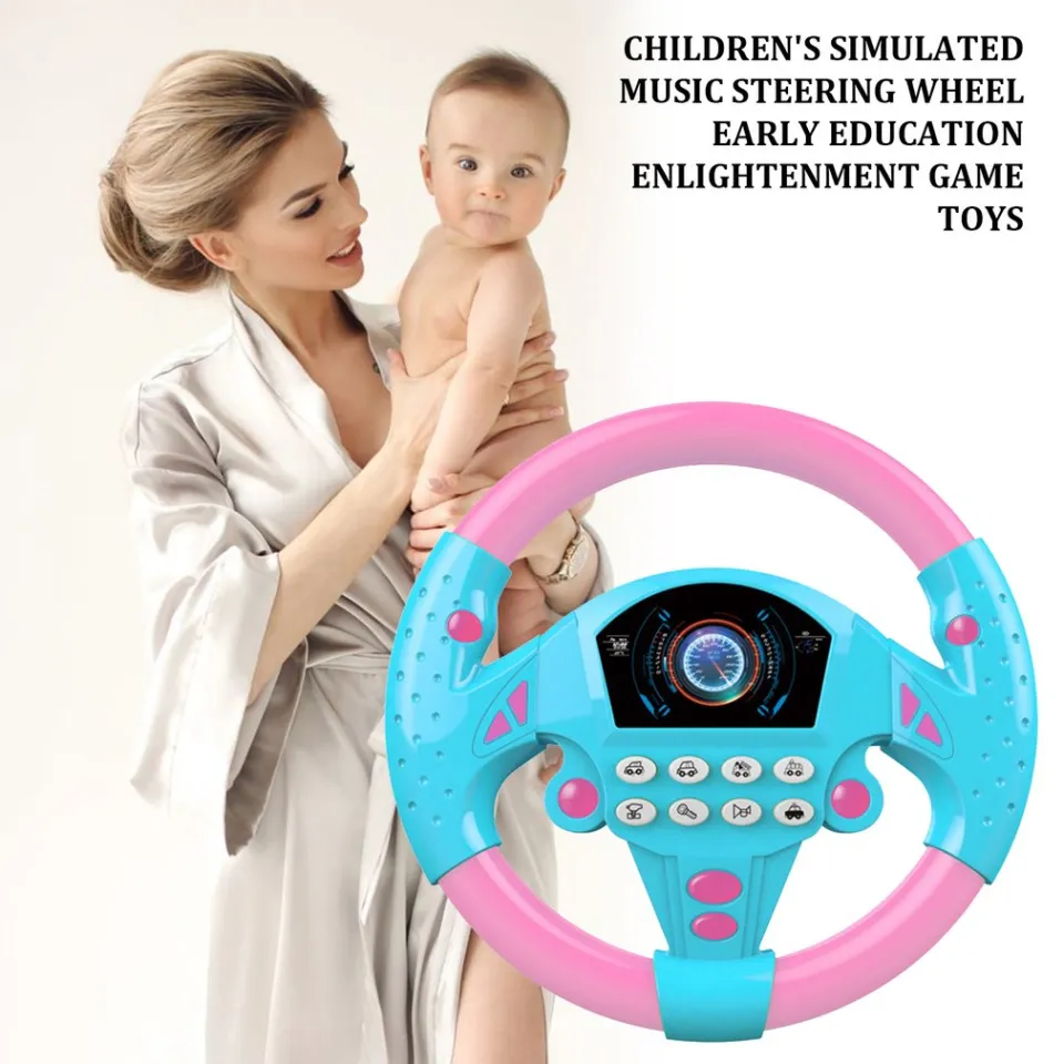 Steering Wheel Toys for Kids Stroller Simulation Steering driving