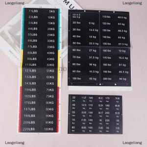 [COD] Laogeliang สติกเกอร์น้ำหนักติดพื้นหลังสีดำสีขาวขนาด4.5กก. ถึง150กก. สำหรับฝึกความแข็งแรงในยิม
