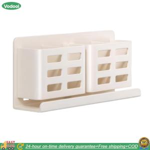 【24 hours Flash Delivery】Aluminum Toothbrush Holder Wear Resist Multifunctional Bathroom Shelves Electric Shaver Storage Rack Bathroom Supplies