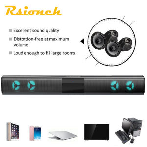 Banchugw Home theater audio subwoofer surround soundWireless RGB bluetooth speaker sound bar TV computer echo wall strip with TFcard AUX