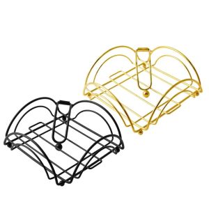 METALIX Metal Napkin Holder Square Decorative Holder Napkin Tray Durable with Weighted Arm Napkin Box