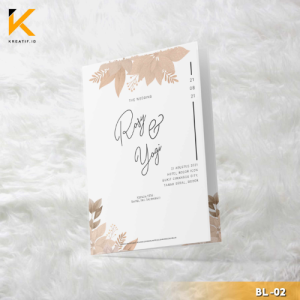 Kreatif.id Bl-02 Undangan Pernikahan ( 100 PCS ) "Best Seller"