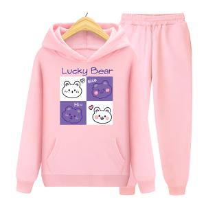 NF - Setelan Sweater Hoodie Lucky Bear | Baju Anak-Remaja