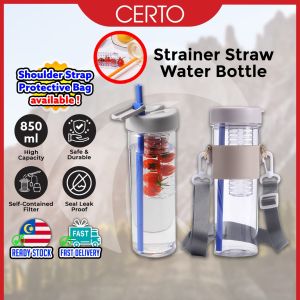 CERTO Sport Bottle Water Bottle With Straw Plastic Bottle Drinking Bottle Strap Bottle Flip Bottle Gift Air Botol运动水壶