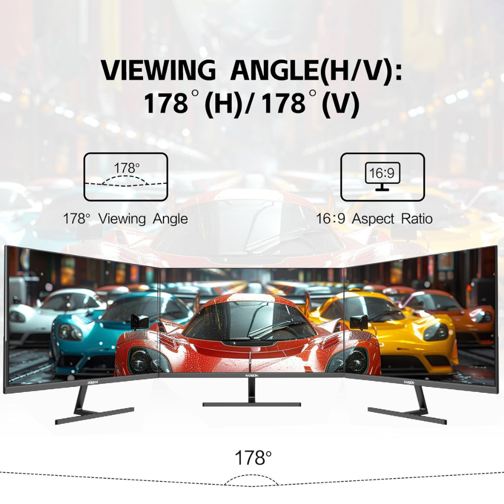 Nvision 24 27 Inch 144HZ IPS Monitor FHD 1080P 1ms Framless Flat Gaming Monitor For PC Laptop