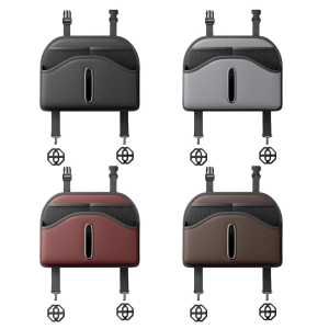 Upgrades Leather Car Seats Organizers with Tissue Holder & Cup Storage Waterproof Car Organizers for a Clutter frees Ride