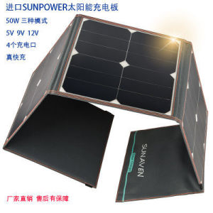 Solar Power Station Solar Panel Portable Power Station 50W Solar Portable Folding Bag Travel Charging Fast Charge