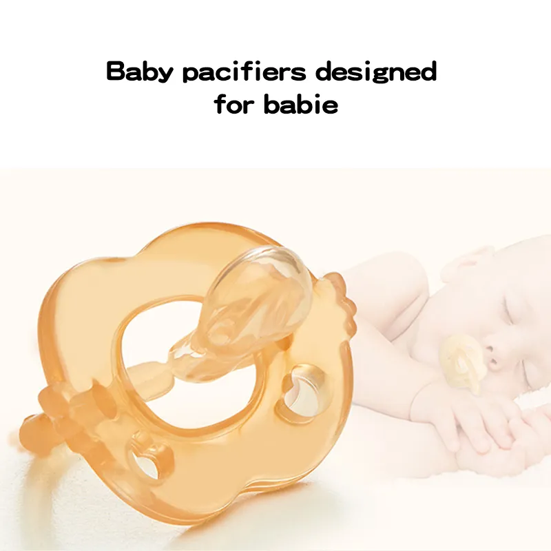 Baby Pacifier Round/Flat Head Newborn Comfort Nipples Food Grade