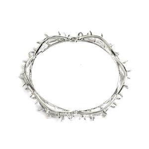 Edgy Hip Hop Style Bracelet Featuring Intricate Thorn Details For Fashion Forward Street Culture Enthusiasts