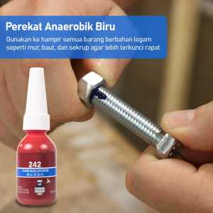 Blue Threadlocker Anaerobic Glue Lem Baut Mur 242
