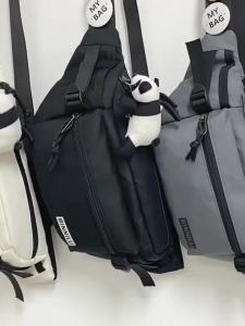 New simple chest bag for men casual trendy sports student shoulder bag versatile crossbody bag for women phone bag for men waist bag