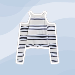 One Set 2in1 | Croptop Salur + Celana Jeans Highwaist | - KA127