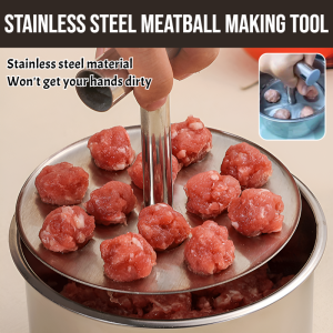 Stainless Steel Meatball Making Tool Stainless Steel Meatball Press Mould 6/12 Holes Meatball Maker Meat Shaper