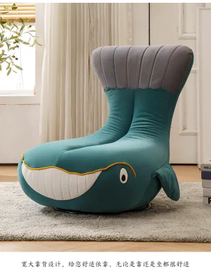 Whale sofa Nordic luxury living room balcony bedroom rotating lazy lounge chair Italian very simple leisure chair
