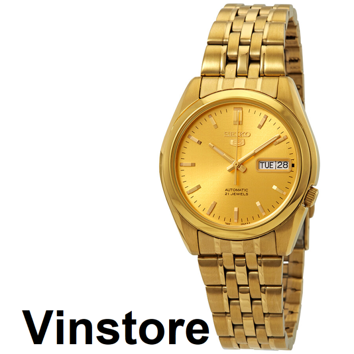 Vinstore Seiko 5 SNK366 Automatic Gold Tone Stainless Steel Gold Tone Dial Men Watch SNK366K SNK366K1 Lazada Singapore