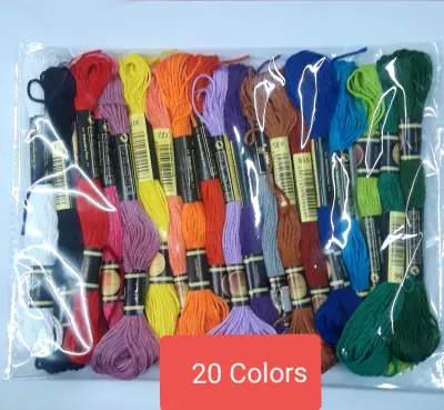 EMBROIDERY THREAD CROSS STITCH/BENANG SULAM/FLOSS SEWING SKEINS/8METERPER PC/10/20/50/100 PCS