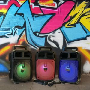 SPEAKER BLUETOOTH BASS KARAOKE SPEAKER BLUETOOTH BASS 3383 UK 6.5 INCH FREE MIC KARAOKE TERMURAH