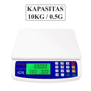 ACAS DT580 10Kg 30Kg Timbangan Duduk Digital Meja Laundry Sayur Buah Telur Sembako Paket Ekspedisi Murah Garansi Electronic Computing Scale 10 kg - 30 kg