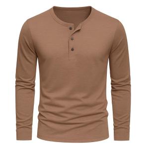 Kaos Kancing Depan Pria Lengan Panjang Harga Terjangkau