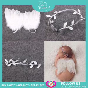 ชุดปีกนางฟ้าเด็กแรกเกิด VREN อุปกรณ์ช่างถ่ายภาพสีขาว