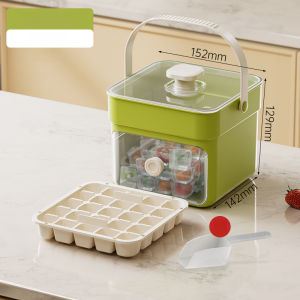 Thickened carrying handle ice lattice rack Ice Tray Sealed against dust Four Seasons Removable for cleaning Ice storage Food Grade Ice Compartment Frozen Ice Ball Grinder