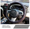 Sarung Stir Mobil / Cover Stir Kulit Asli Mobil Universal. 