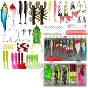 107pcs/box Umpan Pancing Ikan Set Umpan Casting Lure Fishing Bait Kit Umpan Casting
