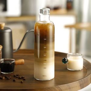 500ml Tumbler Clear Water Bottle Milk Coffee Breakfast Tumbler Plastic Water Bottle Juice Bottle