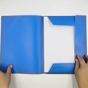 10 Pcs A4 Portfolios Folder with Elastic Band File Folder Plastic Corner Folder Postal Folder for Student Teacher