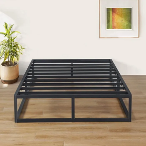 Metal Bed Frame Double Size Bed Frame Stainless Steel Bed High Load-Bearing Iron Frame Bed Single Bed Double Bed Queen Bed Black Bed Frame Full Double Size Bed