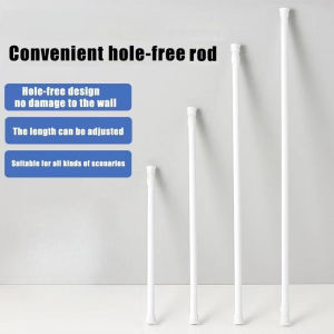 2PCS Extendable Adjustable Punch-free Multifunction Shower Curtain Wall Adhesive ClosetHanging rod
