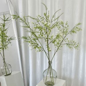T6JOB1 Palm Leaves Artificial Green Plant Forest Style Large Simulation Flower Photography Props Handmade Fake Plants Hotel