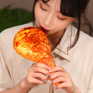 JOJO CASTLE Simulated Crispy Chicken Leg Pillow Anime Plush Toy  Cute 20/50/70 Cm Stuffed Animal Soft Fried Chicken Doll for Christmas Thanksgiving