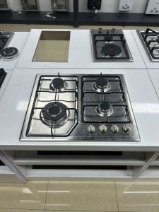 5 Burner Built‑in Gas Cooktop Stainless Steel Surface Safety Fire Protection Cast Iron Pan Support Easy To Clean Gas Hob for LPG