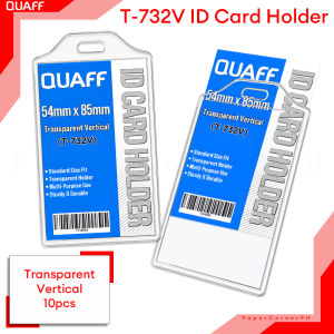 PaperCornerPh - QUAFF Vertical Clear ID Holder T-732V Plastic (10pcs)