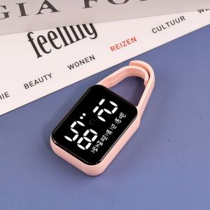MINIMALUX Digital Display Electronic Hanging Watch LED Portable Luminous Pocket Watch Creativity Waterproof Pocket Watch Stylish Accessory
