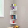 2/5 Tier Minimalist Floating Wall Mount Corner Shelves Rack Display Wall Decor Book Shelf 5 Layer. 
