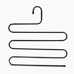 HOMEC ไม้แขวนสแตนเลส ประหยัดพื้นที่ ไม้แขวนกางเกง 5 ตัว ที่แขวนกางเกง ไม้แขวนเสื้อ แขวนผ้าพันคอ แขวนเข็มขัด เนคไท 5 layers Clothes Pants Hanger