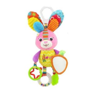 รถเข็นเด็กทารกแรกเกิดของเล่นจำลองประสาทสัมผัสเสียงผ่อนคลายสีสว่างปลอดภัยเสียงดีไซน์ใช้ซ้ำได้ซักได้ตุ๊กตา