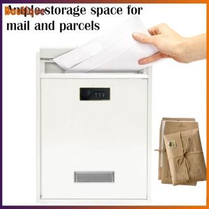 กล่องจดหมายผนังกันฝนทนทานพร้อมล็อคปลอดภัยสำหรับฝากจดหมายหลังเวลาทำการในดีไซน์ทันสมัย