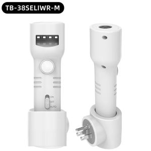 Smart LED Motion Sensor Night Light Rechargeable Emergency Flashlight Power Failure Light 2 in 1 Portable Wall Plug in Lamp with Rotating Base US EU Plug Lighting Lamps