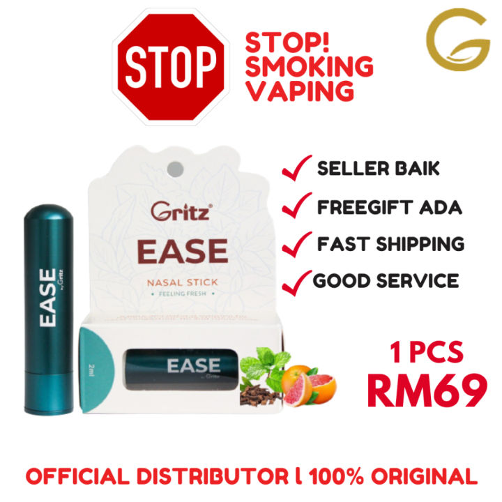 [ORIGINAL HQ] GRITZ Quit Smoking Aid Aromatherapy Inhaler EASE Nasal