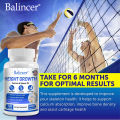 Height growth supplement with calcium and vitamin D3 to increase height, bone density, and joint health. 