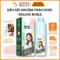 Dầu gội nhuộm tóc thảo dược HELLOII BUBBLE - Dầu gội phủ màu kích thích mọc tóc, giảm gàu ngứa, khô xơ 230ml - YOUNG BEAUTY. 